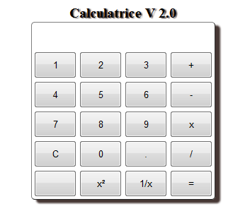 Maquette Calculatrie