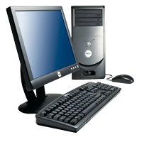 Logo contenant un ordinateur fixe complet clavier,unit, cran reprsentant les 3 thmes de profils proposs par la socit Infomatica pla devant le titre ventes de la rubrique ventes